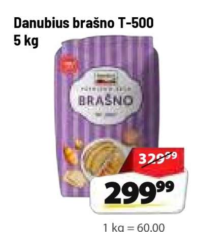 Danubius brašno T-500 5 kg