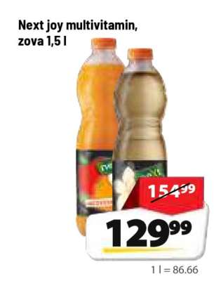 Next joy multivitamin, zova 1,5 l