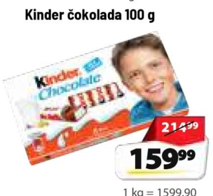 Kinder čokolada 100 g