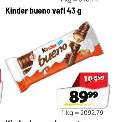 Kinder bueno vafl 43 g