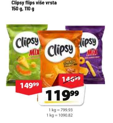 Clipsy flips više vrsta