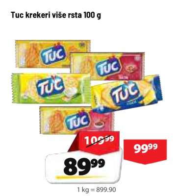 Tuc krekeri više rsta 100 g