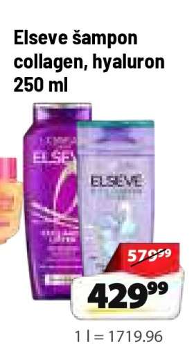 Elseve šampon collagen, hyaluron 250 ml
