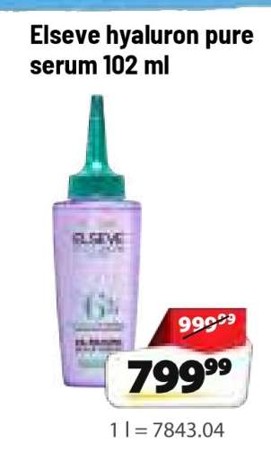 Elseve hyaluron pure serum 102 ml