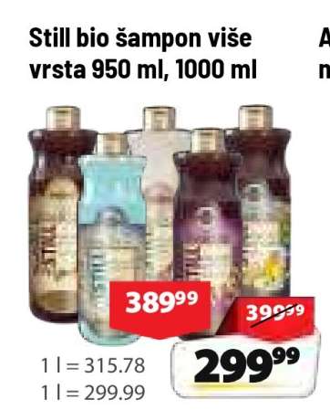 Still bio šampon više vrsta 950 ml, 1000 ml