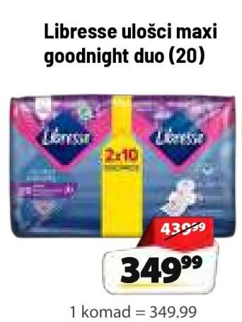 Libresse ulošci maxi goodnight duo (20)