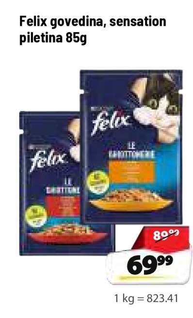 Felix govedina, sensation piletina 85g
