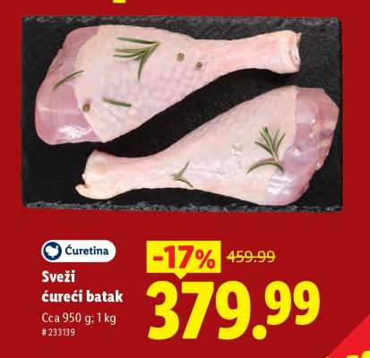Sveži ćureći batak