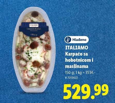 ITALIAMO Karpačo sa hobotnicom i maslinama