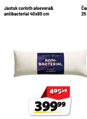 Jastuk corinth aloevera& antibacterial 40x80 cm