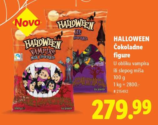 HALLOWEEN Čokoladne figure
