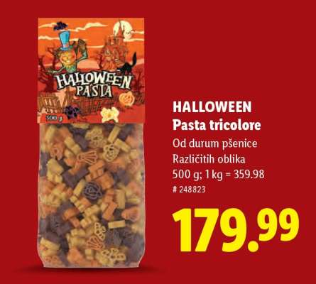 Halloween Pasta Tricolore