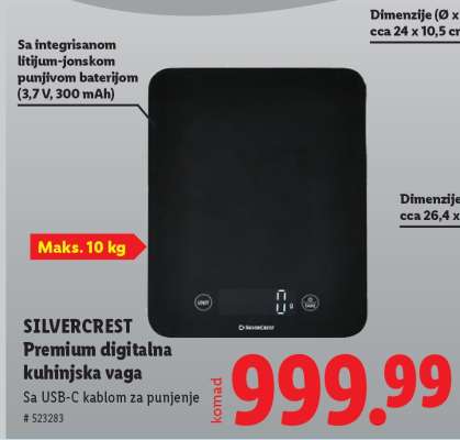 SILVERCREST Premium digitalna kuhinjska vaga