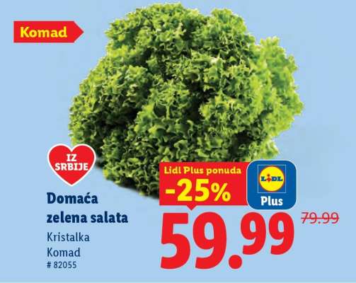 Domaća zelena salata