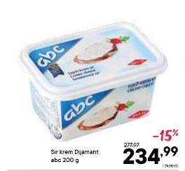 Sir krem Dijamant