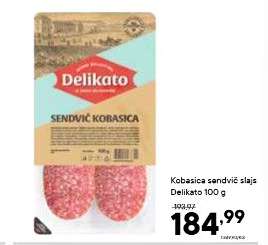 Kobasica sendvič slajs Delikato 100 g