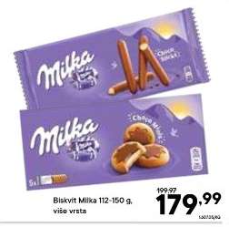 Biskvit Milka 112–150 g