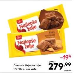 ČOKOLADA NAJLEPŠE ŽELJE