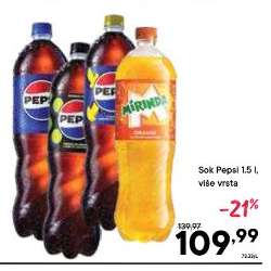 Sok Pepsi 1.5 l, více vrsta