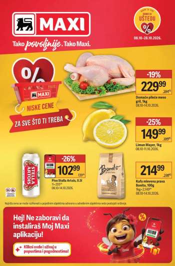 Maxi katalog - 08.10.2026 - 28.10.2026.