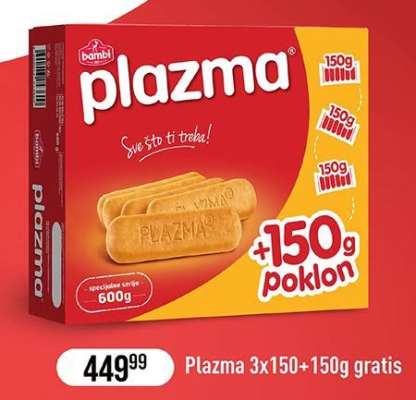 Plazma 3x150+150g gratis