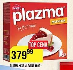 Plazma Keks Mlevena 480g