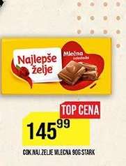 Čokolada Najlepše Želje Mlečna 90g Štark