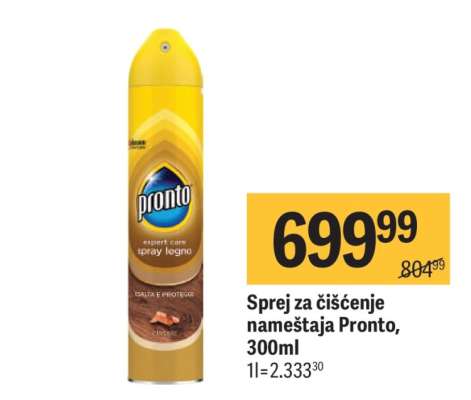 Sprej za čišćenje nameštaja Pronto 300ml