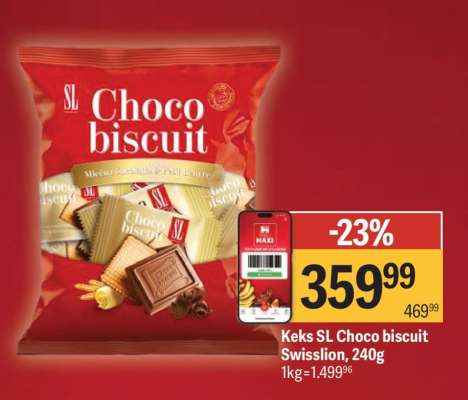 Keks SL Choco biscuit Swisslion, 240g