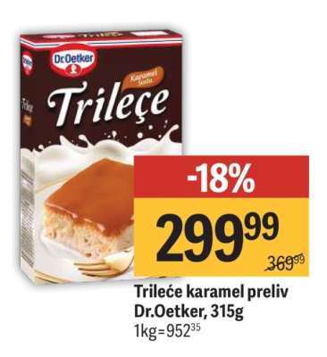 Trileće karamel preliv Dr.Oetker, 315g