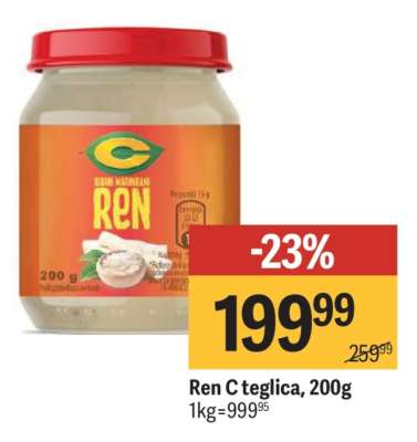 Ren C teglica, 200g