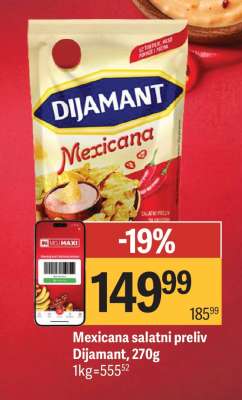 Mexicana salatni preliv Dijamant, 270g