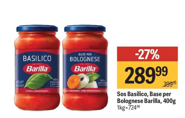 Sos Basilico, Base per Bolognese Barilla, 400g