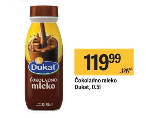 Čokoladno mleko Dukat, 0.5l