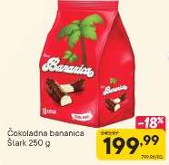 Čokoladna bananica Štark 250 g
