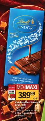 Čokolada Slana Karamela Lindt, 100g