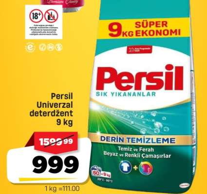 Persil Univerzal deterždent 9 kg
