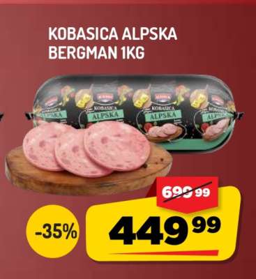 KOBASICA ALPSKA BERGMAN 1kg