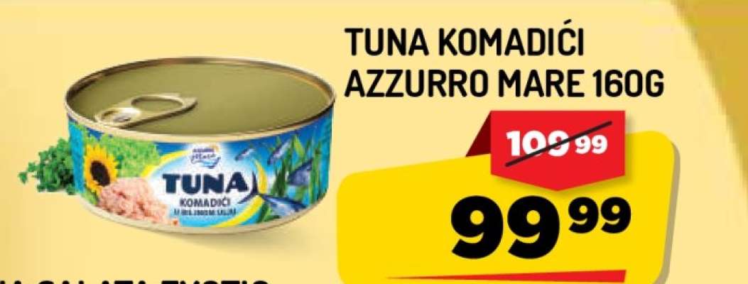 Tuna Komadići Azzurro Mare 160g