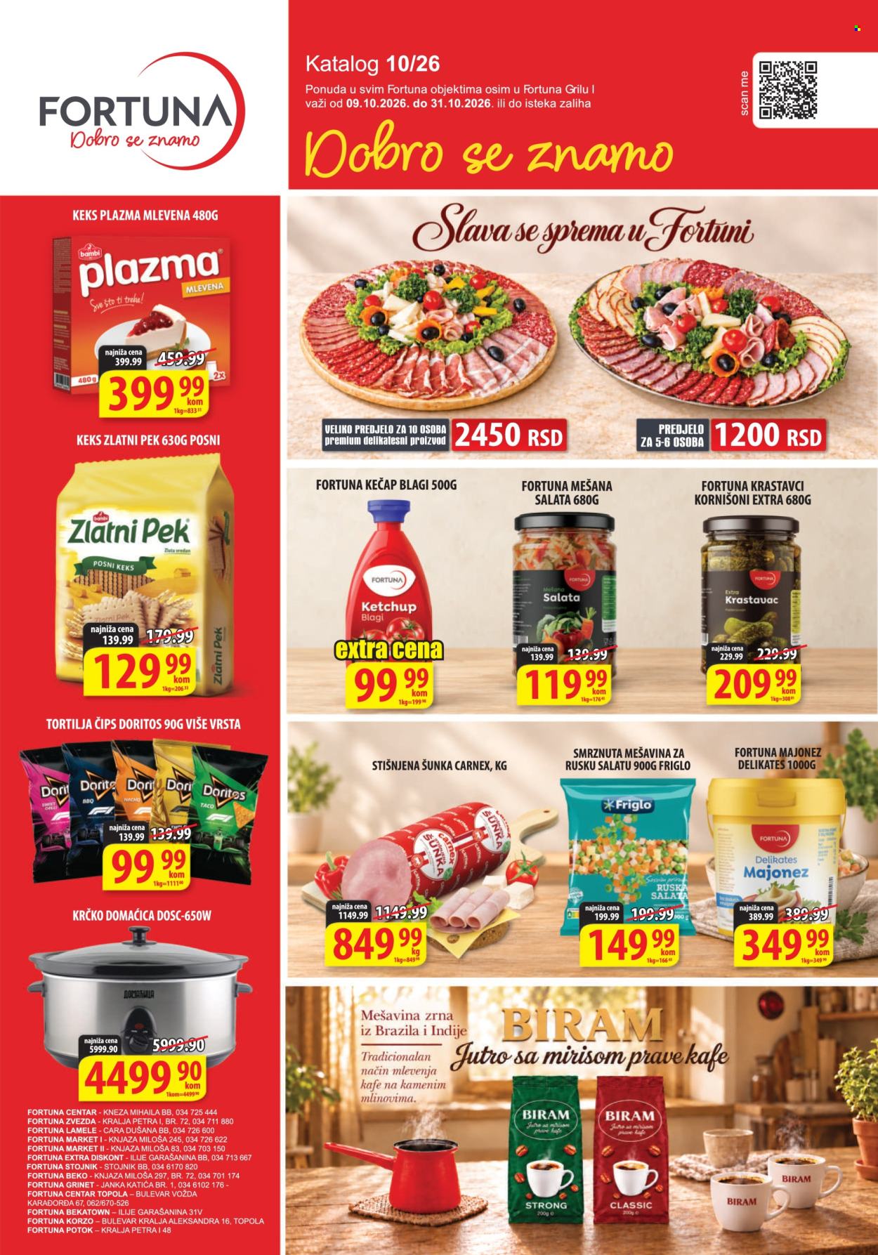 Fortuna Market katalog - 09.10.2026 - 31.10.2026. Stranica 1