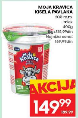 MOJA KRAVICA KISELA PAVLAKA