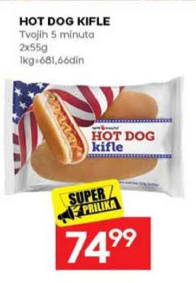 Hot dog kifle