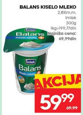 BALANS KISELO MLEKO