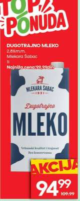 DUGOTRAJNO MLEKO