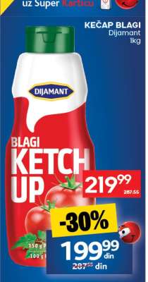 Kečap blagi Dijamant 1kg