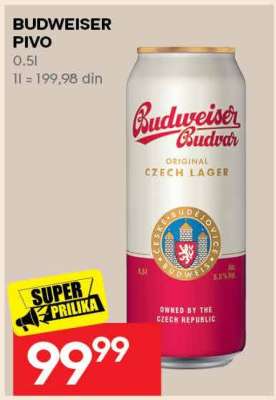 Budweiser pivo