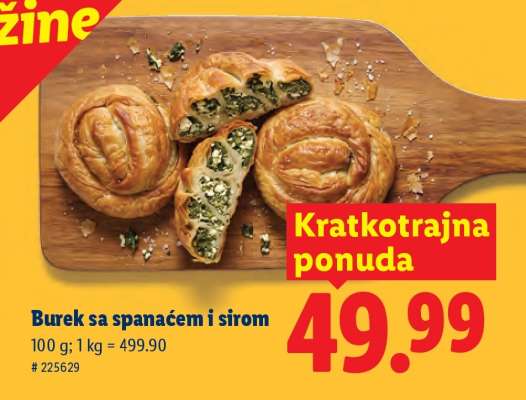 Burek sa spanaćem i sirom