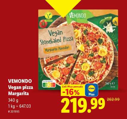 VEMMONDO Vegan pizza Margarita