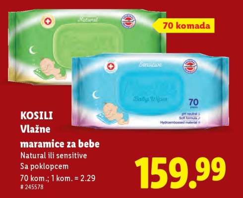 Kosili Vlažne maramice za bebe