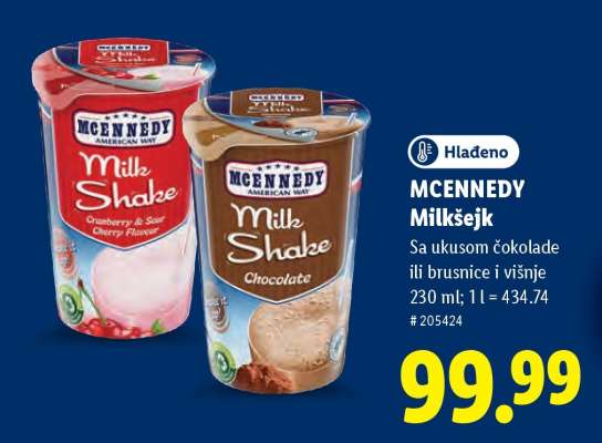 MCENNEDY Milkšejk
